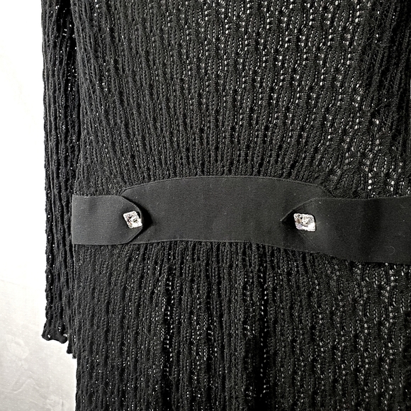 IISLI Crochet Cardigan With Swarovski Buttons - Picture 6 of 10